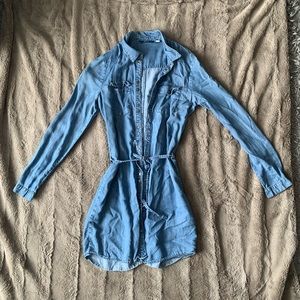 DENIM BUTTON UP DRESS